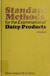 book Standard methods for the examination of dairy products