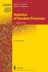 book Statistics of Random Processes: II. Applications