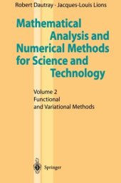 book Mathematical analysis and numerical methods for science and technology. Vol.2