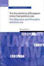 book Foundations of EC competition law : the scope and principles of Article 82