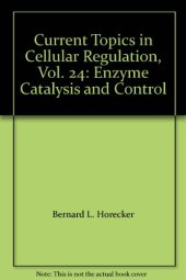 book Enzyme catalysis and control