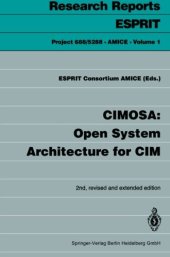 book CIMOSA: Open System Architecture for CIM