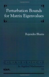 book Perturbation bounds for matrix eigenvalues