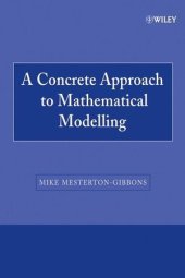 book A concrete approach to mathematical modelling