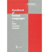 book Handbook of Formal Languages: Volume 1 Word, Language, Grammar