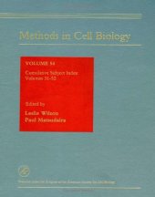 book Methods in Cell Biology, 54 : Cumulative Subject Index (Volumes 32-53)