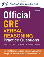 book Official GRE Verbal Reasoning Practice Questions