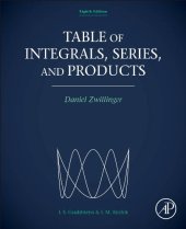 book Table of integrals, series, and products