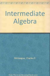 book Intermediate algebra : a text/workbook