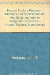 book Human factors research : methods and applications for architects and interior designers