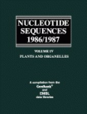 book Nucleotide sequences 1986/1987 : volume IV Plants and Organelles : a compilation from the Gen Bank and EMBL data libraries