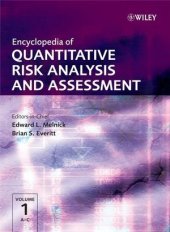 book Encyclopedia of quantitative risk analysis and assessment