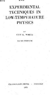 book Experimental Techniques in Low-Temperature Physics 