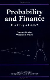 book Probability and Finance It's only a game