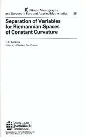 book Separation of Variables for Riemannian Spaces of Constant Curvature