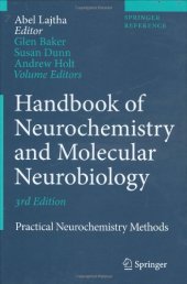 book Lajtha. Handbook of Neurochemistry and Molecular Neurobiology