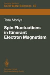 book Spin Fluctuations in Itinerant Electron Magnetism