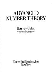 book Advanced Number Theory