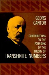 book Contributions to the Founding of the Theory of Transfinite Numbers. Georg Cantor