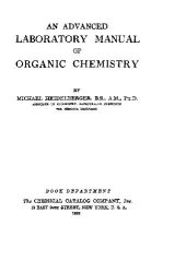 book An Advanced Laboratory Manual of Organic Chemistry