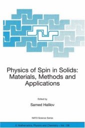 book Physics of spin in solids