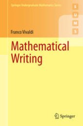 book Mathematical Writing