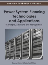 book Power System Planning Technologies and Applications: Concepts, Solutions and Management