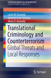 book Translational Criminology and Counterterrorism: Global Threats and Local Responses