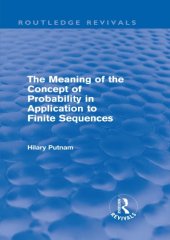 book The Meaning of the Concept of Probability in Application to Finite Sequences