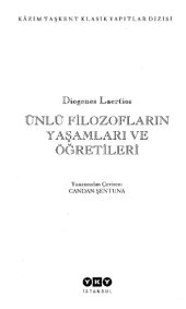 book Ünlü Filzofların Yaşamları ve Öğretimleri