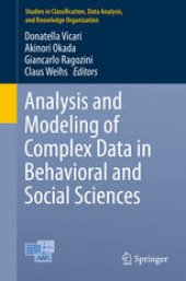 book Analysis and Modeling of Complex Data in Behavioral and Social Sciences