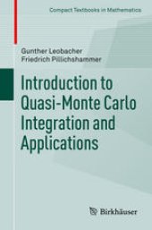 book Introduction to Quasi-Monte Carlo Integration and Applications