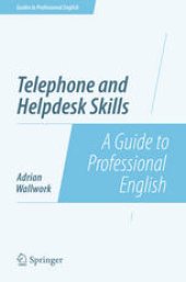 book Telephone and Helpdesk Skills: A Guide to Professional English