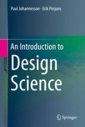 book An Introduction to Design Science