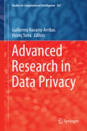 book Advanced Research in Data Privacy