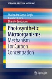 book Photosynthetic Microorganisms: Mechanism For Carbon Concentration