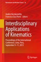 book Interdisciplinary Applications of Kinematics: Proceedings of the International Conference, Lima, Peru, September 9-11, 2013