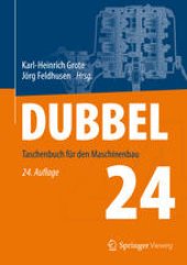 book Dubbel: Taschenbuch für den Maschinenbau