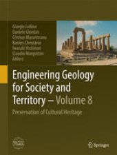 book Engineering Geology for Society and Territory - Volume 8: Preservation of Cultural Heritage