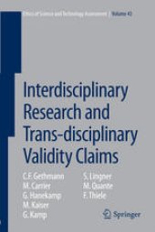 book Interdisciplinary Research and Trans-disciplinary Validity Claims