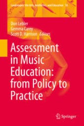 book Assessment in Music Education: from Policy to Practice