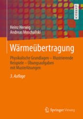 book Wärmeübertragung: Physikalische Grundlagen - Illustrierende Beispiele - Übungsaufgaben mit Musterlösungen