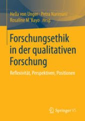 book Forschungsethik in der qualitativen Forschung: Reflexivität, Perspektiven, Positionen