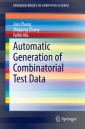 book Automatic Generation of Combinatorial Test Data