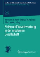 book Risiko und Verantwortung in der modernen Gesellschaft