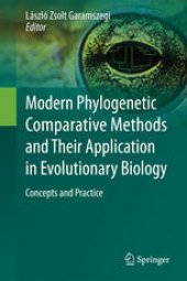 book Modern Phylogenetic Comparative Methods and Their Application in Evolutionary Biology: Concepts and Practice