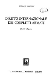 book Diritto internazionale dei conflitti armati