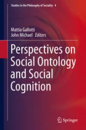 book Perspectives on Social Ontology and Social Cognition