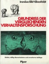 book Grundriß der vergleichenden Verhaltensforschung. Ethologie