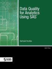 book Data Quality for Analytics Using SAS